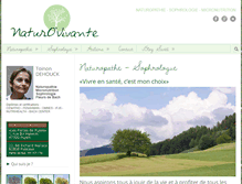 Tablet Screenshot of naturopathe-sophrologue.com